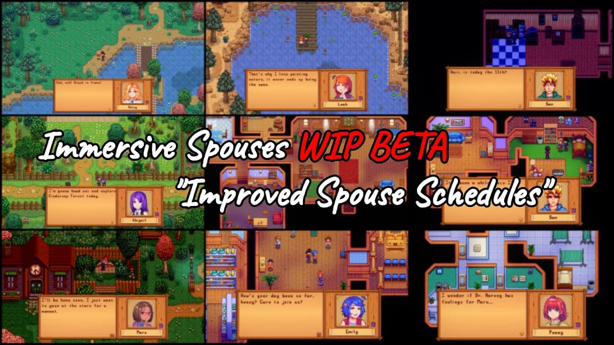 Immersive spouses screenshots collage