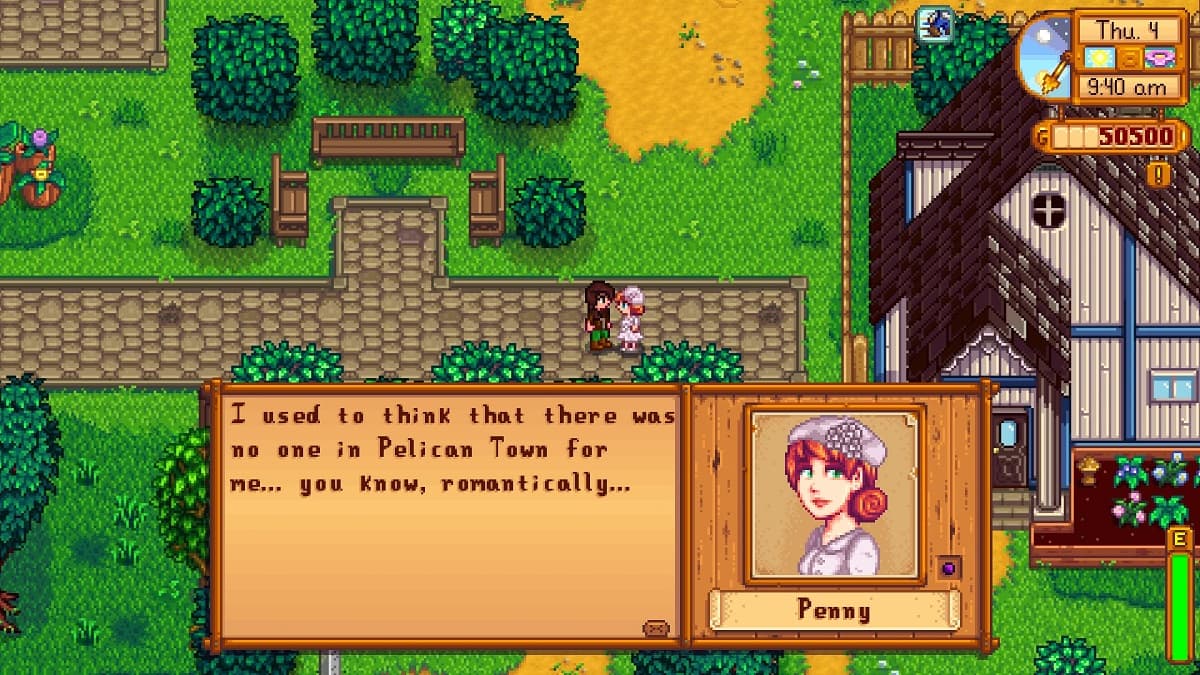 New Penny dialogue in Stardew Valley