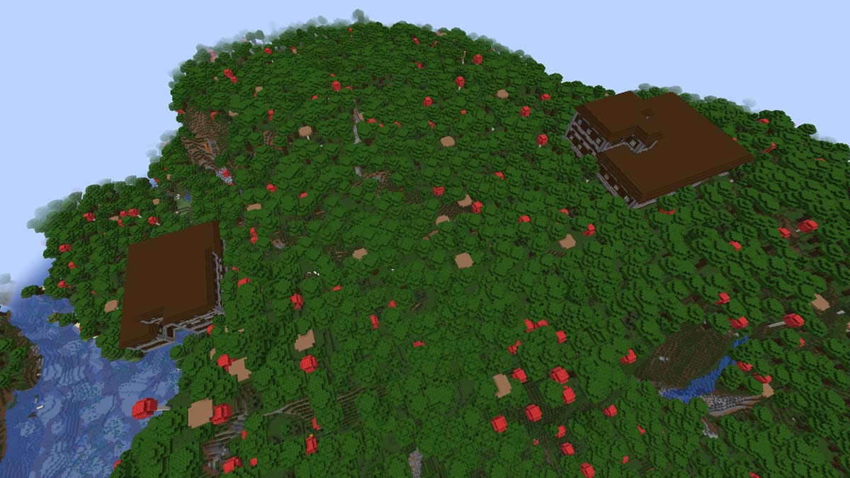 Double woodland mansion in Minecraft