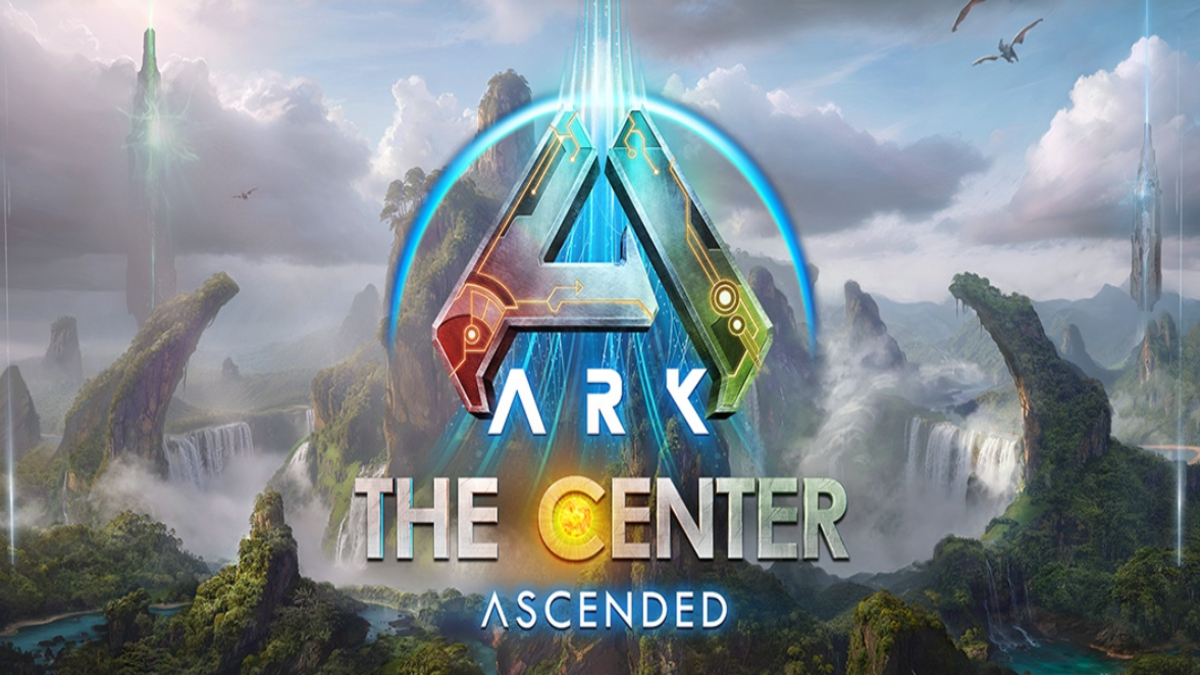The Center map release promotional art for Ark: Survival Ascended.