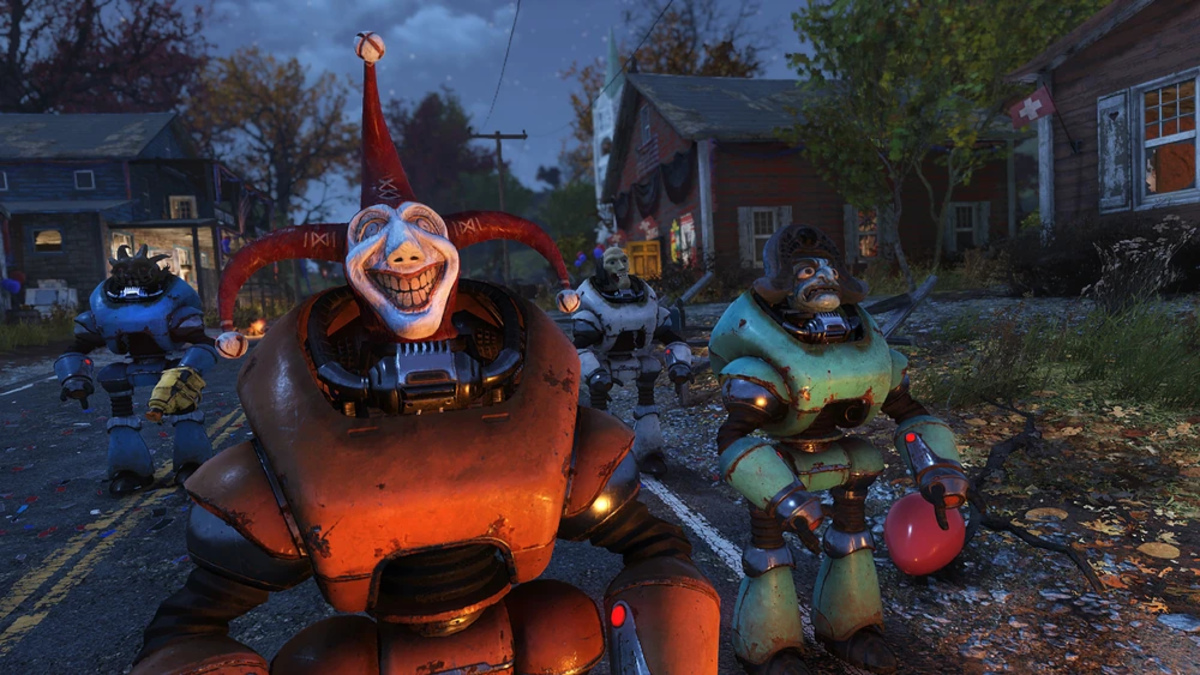 Promotional art for the Fasnacht Day event in Fallout 76.