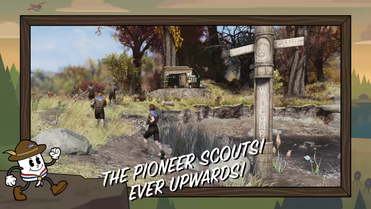 Snip from the Skyline Valley teaser trailer for Fallout 76 season 17.