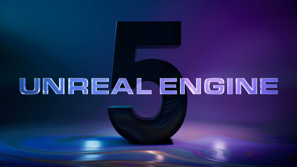 The Unreal Engine 5 logo