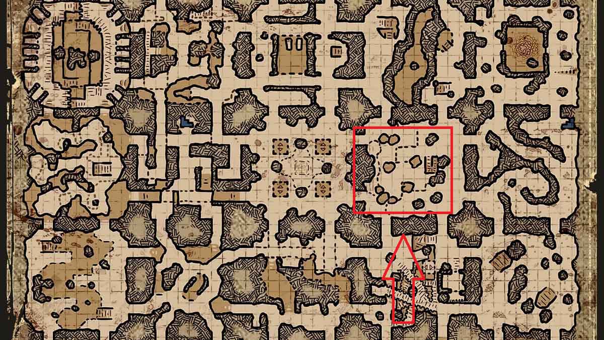 Goblin Cave 4 Stone Graves location in Dark and Darker