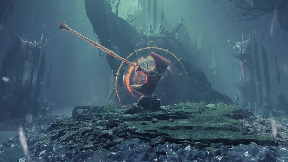 An Iron Lord axe in a Witness incision in Destiny 2: The Final Shape