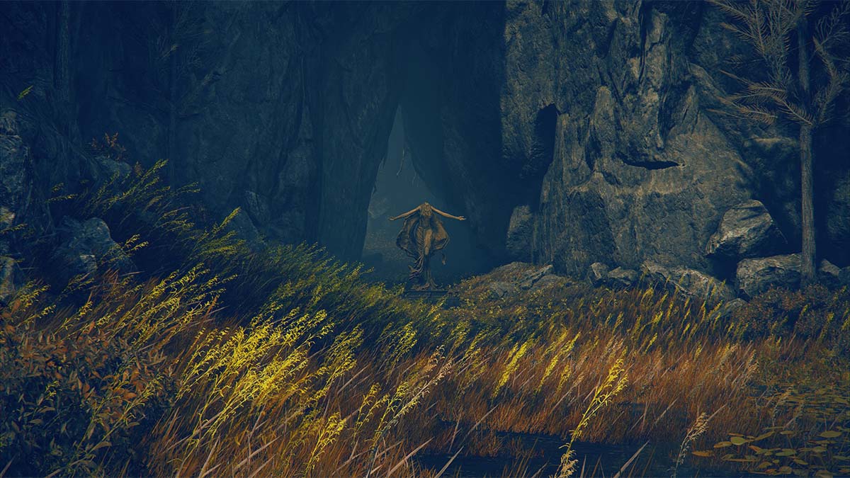 The cave leading ot the Rauh Base in Elden Ring Shadow of the Erdtree