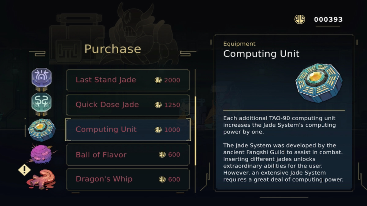 computing unit for increasing jade slots in nine sols