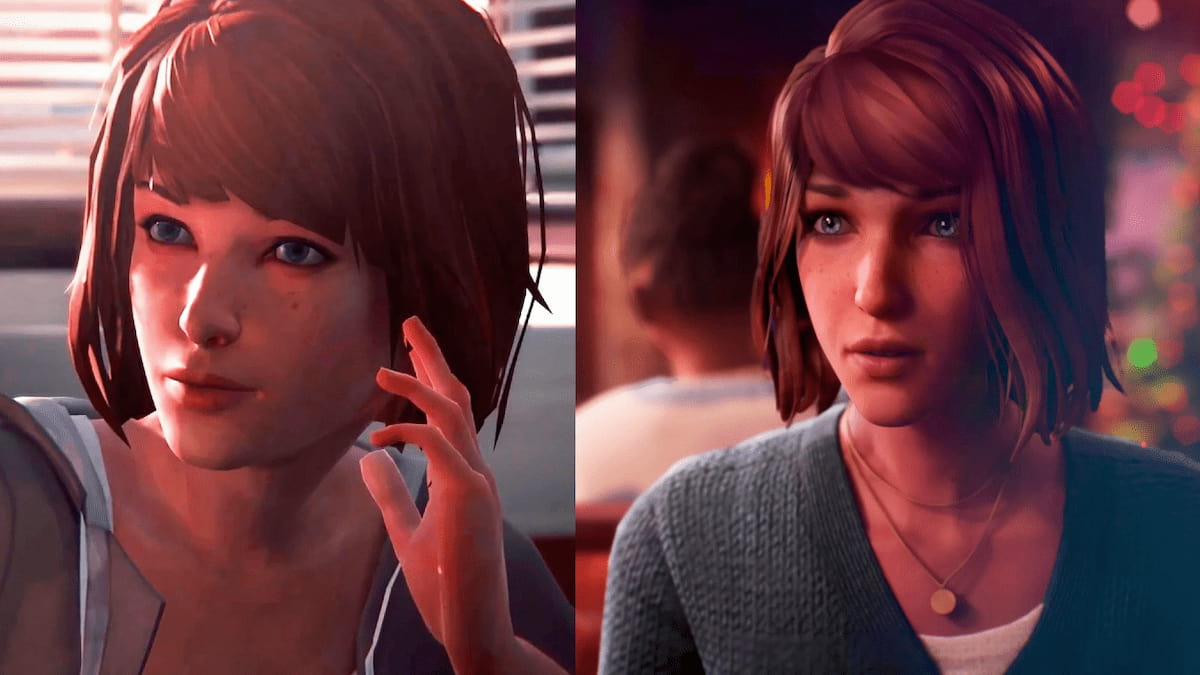 Life Is Strange Original Max hairstyle and new max with drawn bangs