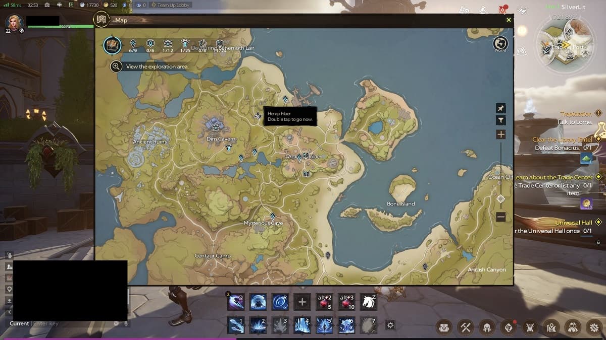 Tarisland hemp material map icon