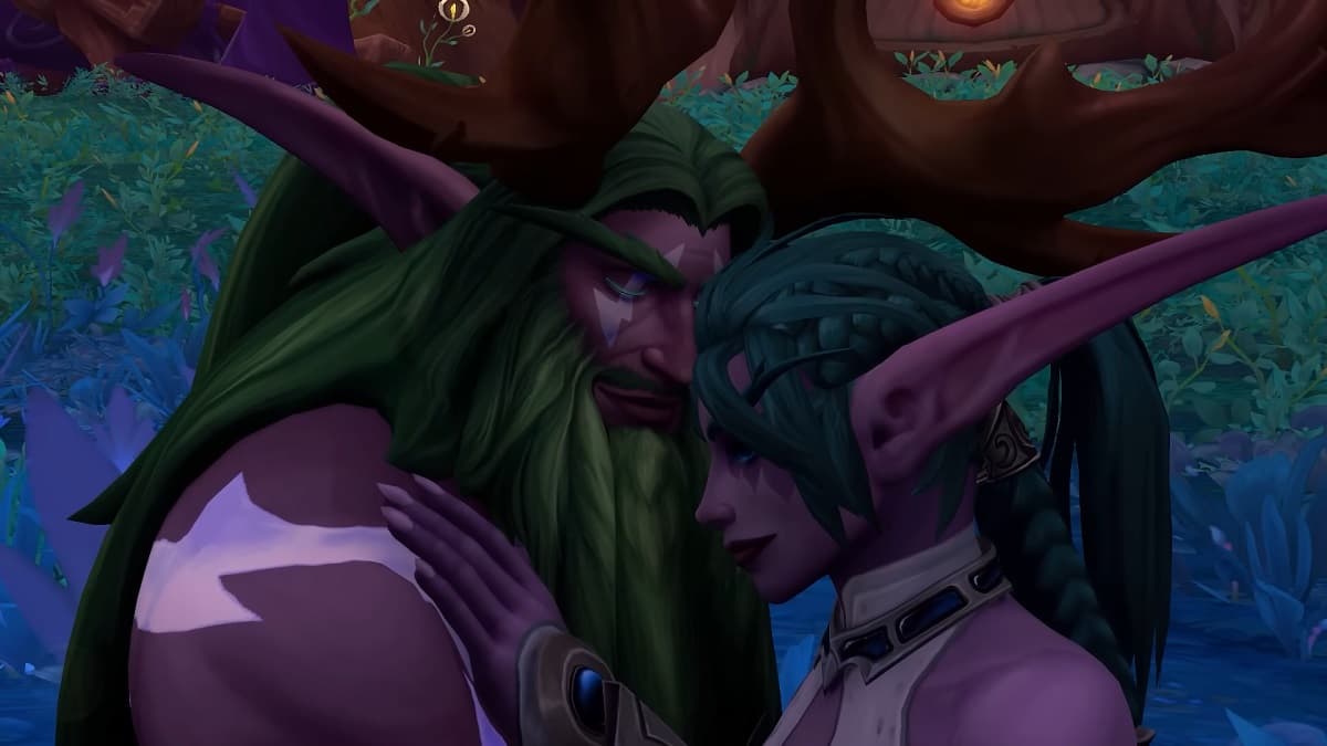 World of Warcraft Malfurion and Tyrande in Bel'Ameth