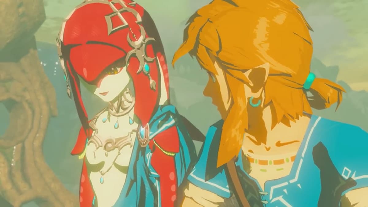 Link remembers Mipha in Zelda Breath of the Wild