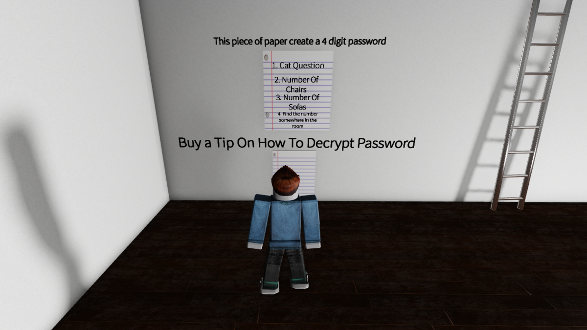 The Anomaly room clue in Escape Room Roblox.