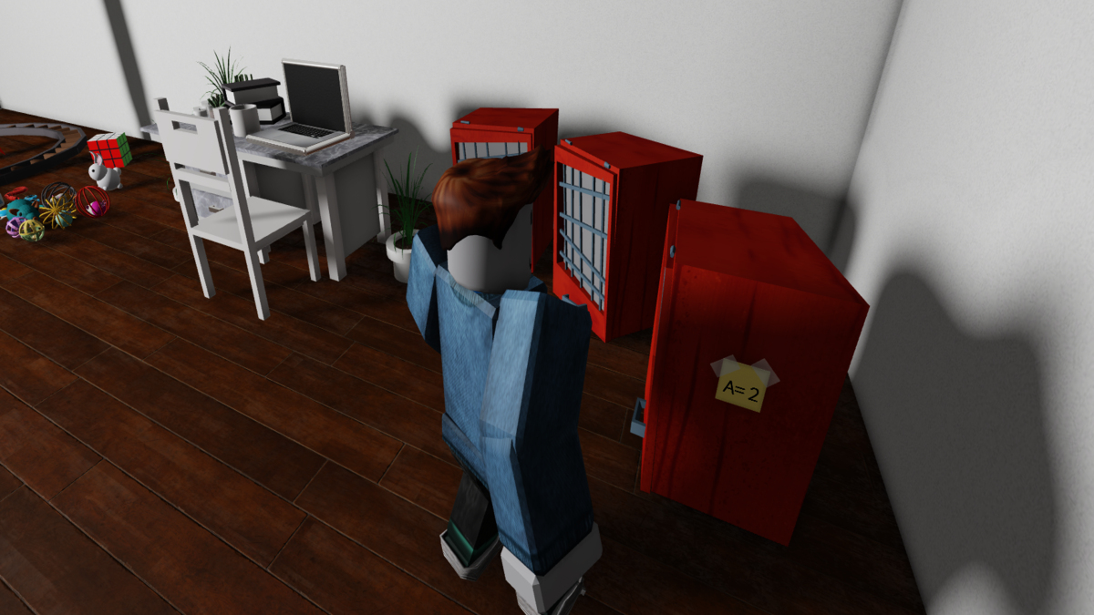 The First room A2 Clue in Escape Room Roblox.