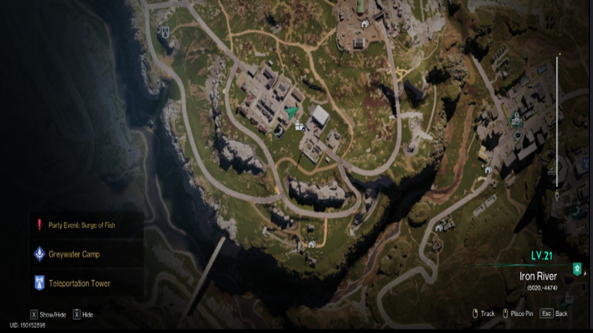 Map location of the Highland rift anchor gear crate in Once Human.