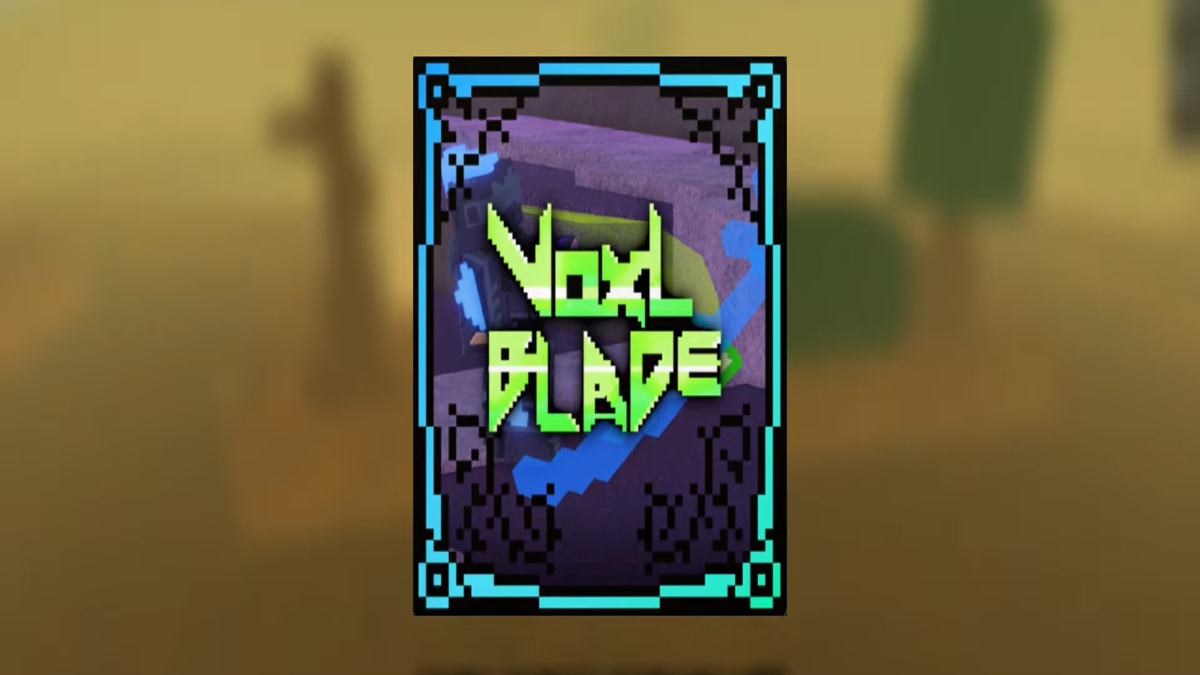 Artwork from the official trailer for Voxlblade.