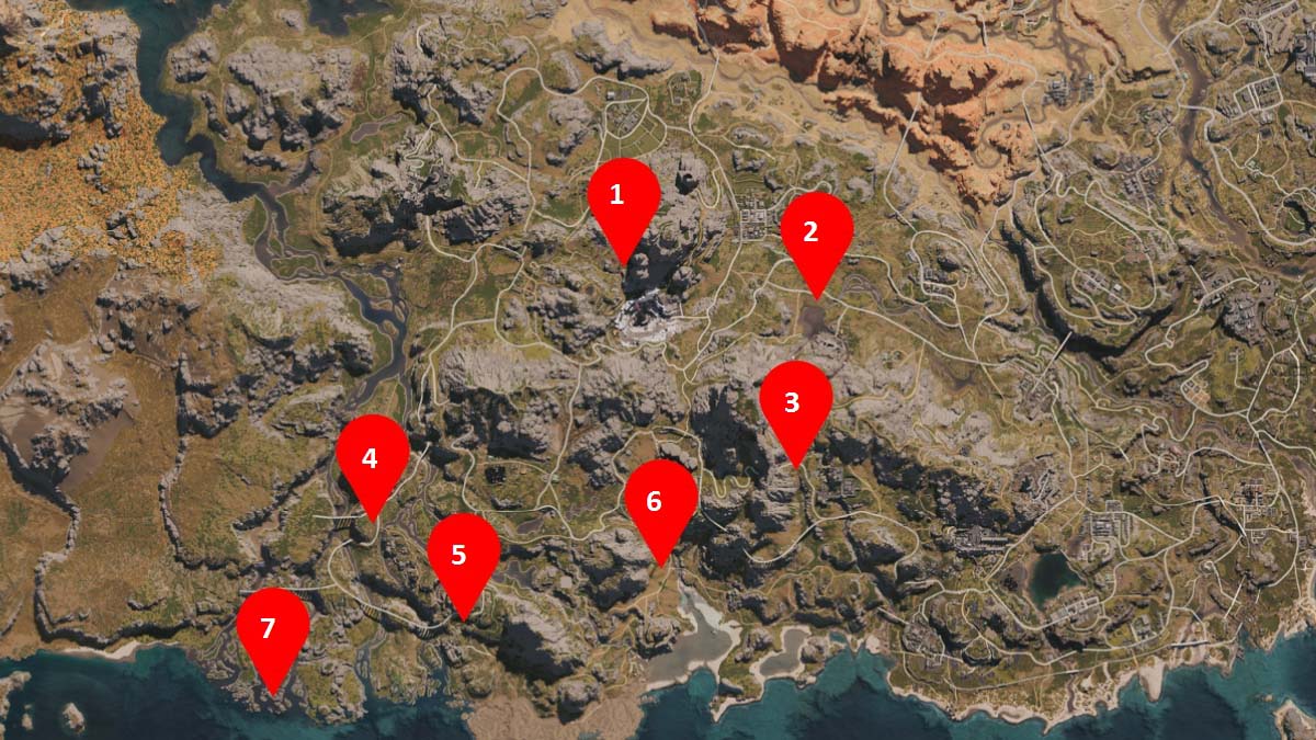 Chalk Peak Ore Mine Locations in Once Human