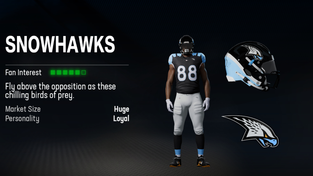 Snowhawks relocation team in Madden 25