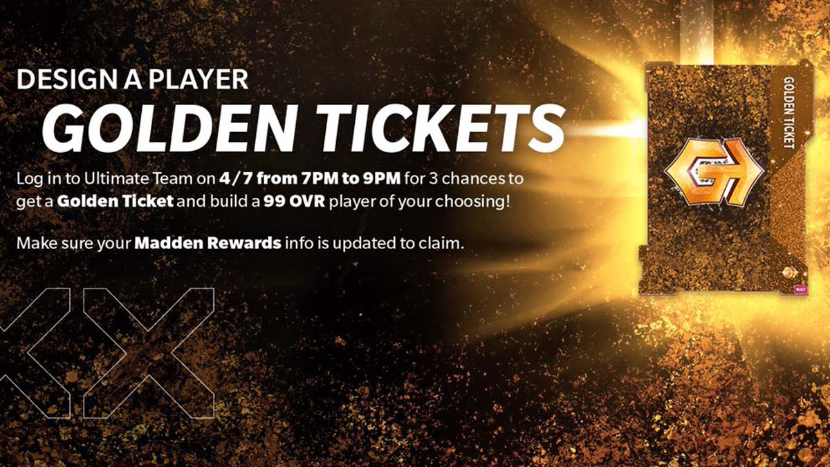 Golden tickets announcement in Madden NFL