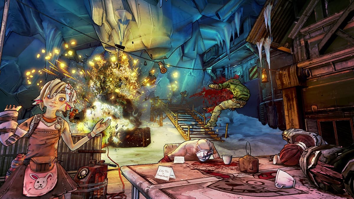 Tiny Tina hosts a tea party in Borderlands 2