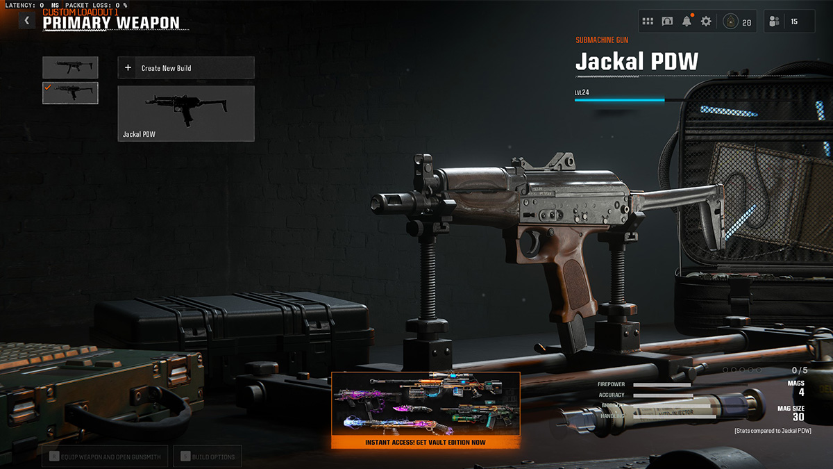 The Jackal PDW SMG in Call of Duty: Black Ops 6