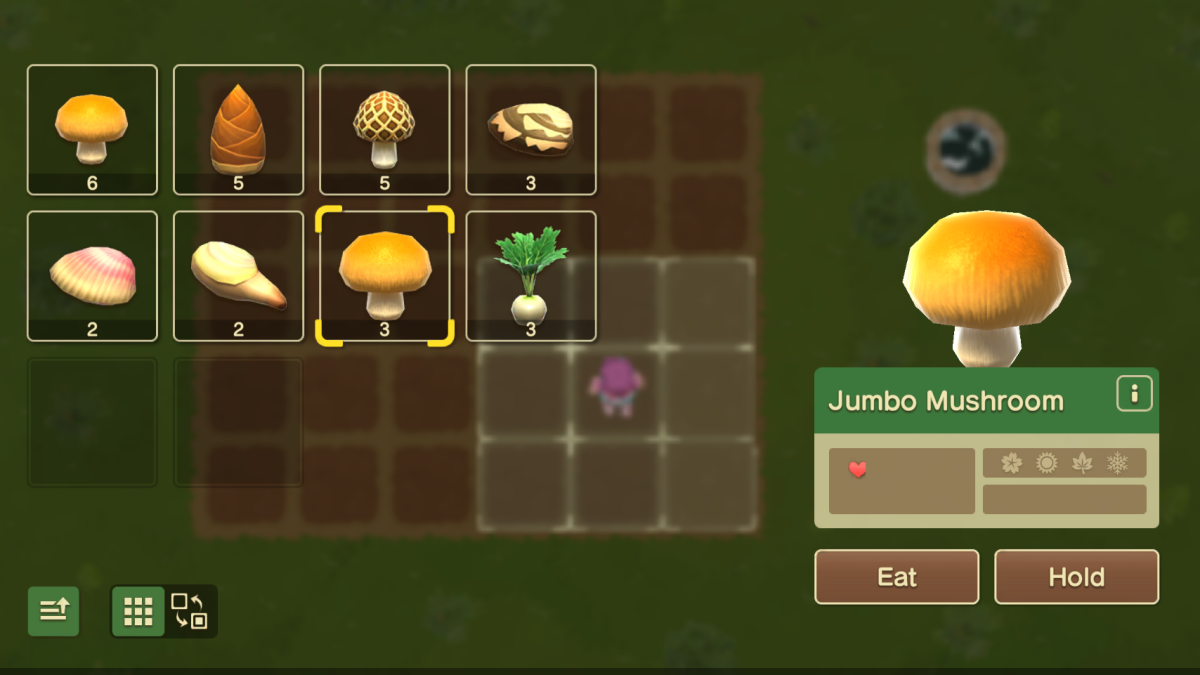 jumbo mushroom harvest moon home sweet home crops