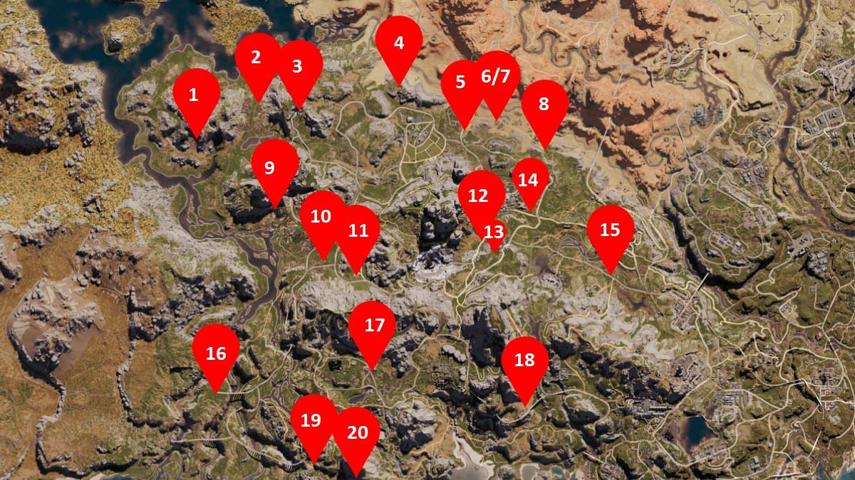 Chalk Peak Echo Stone Locations in Once Human