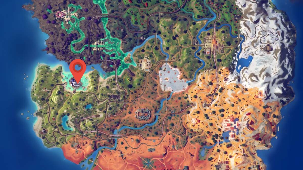 Mysterio's Reveal Medallion location in Fortnite Chapter 5 Season 4