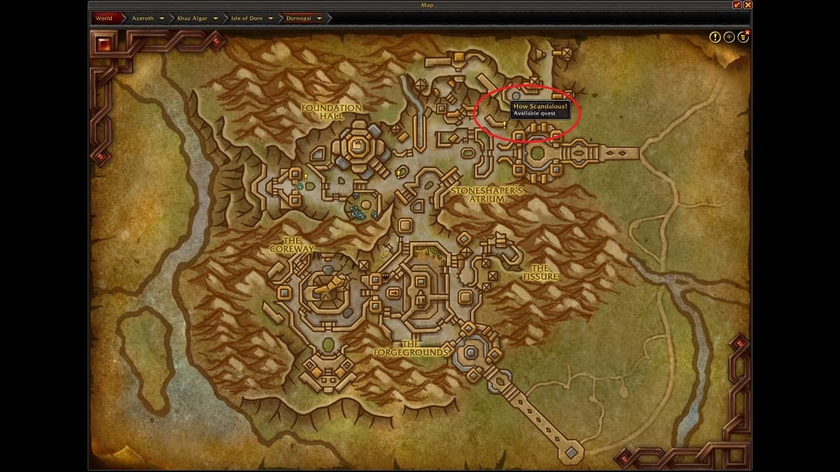 Aldra location in WoW War Within Behind Closed Doors