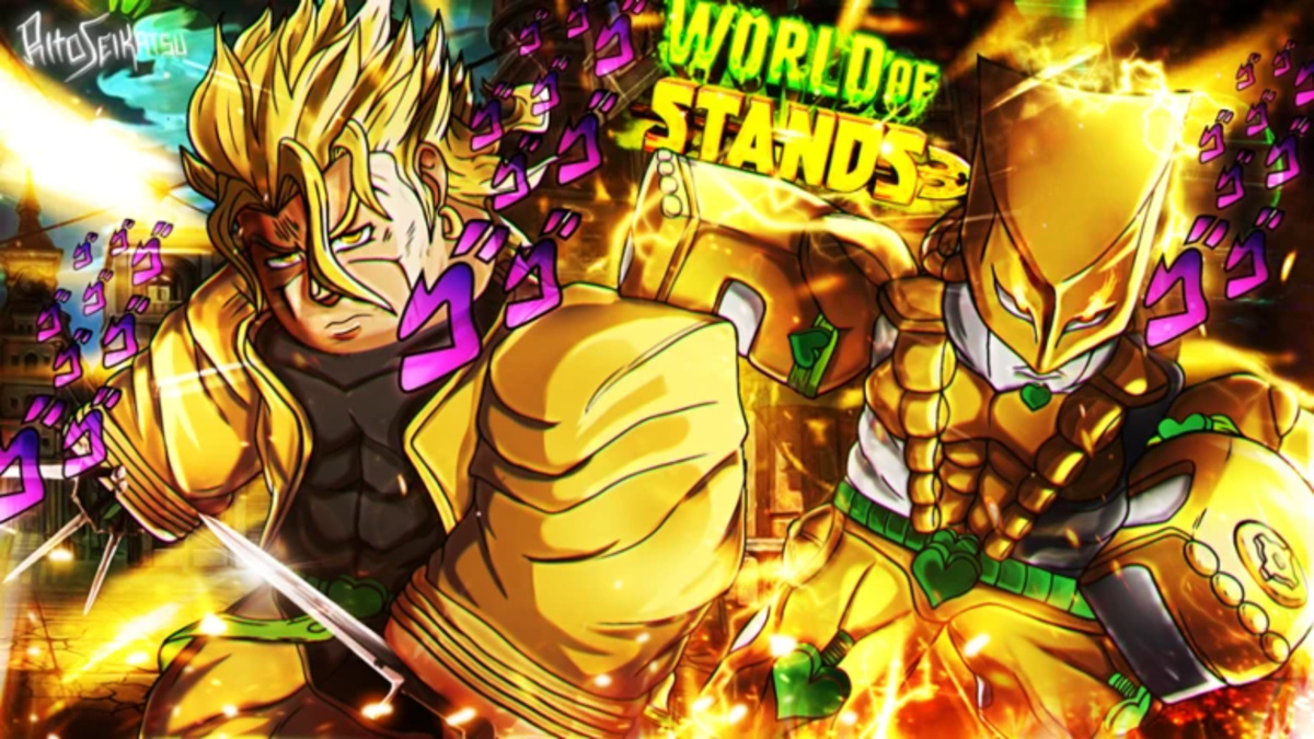 Artwork for World of Stands from the official Roblox page.