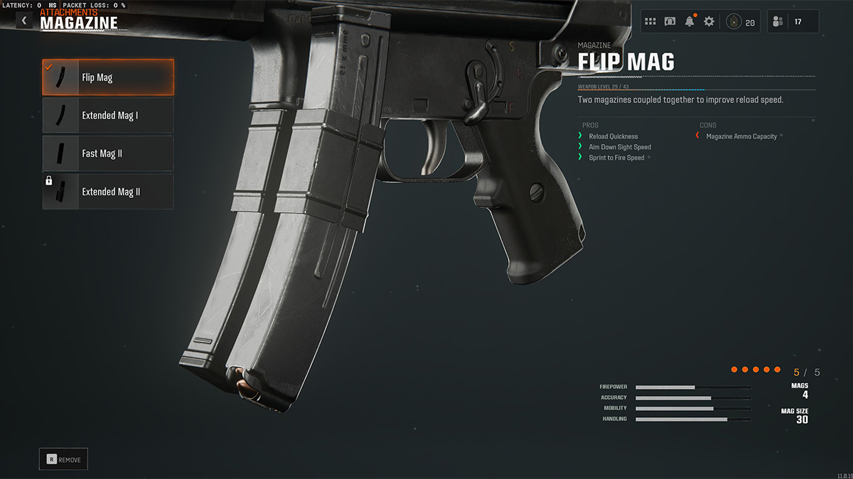 The C9 SMG Flip Mag attachment in Call of Duty: Black Ops 6