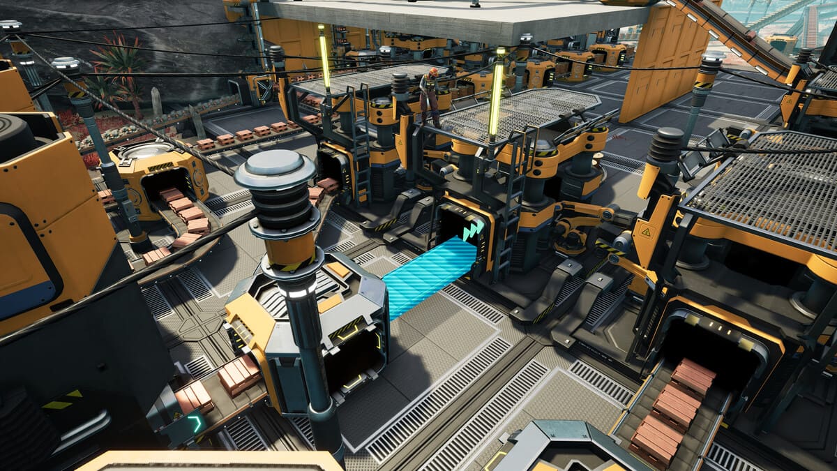 Manufacturing facility in Satisfactory game