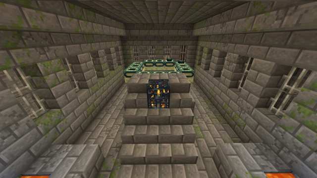 An End Portal in a Minecraft Stronghold