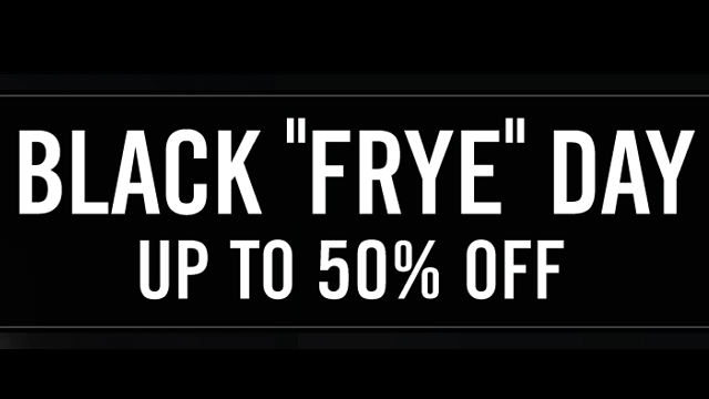 Frye black hotsell friday sale