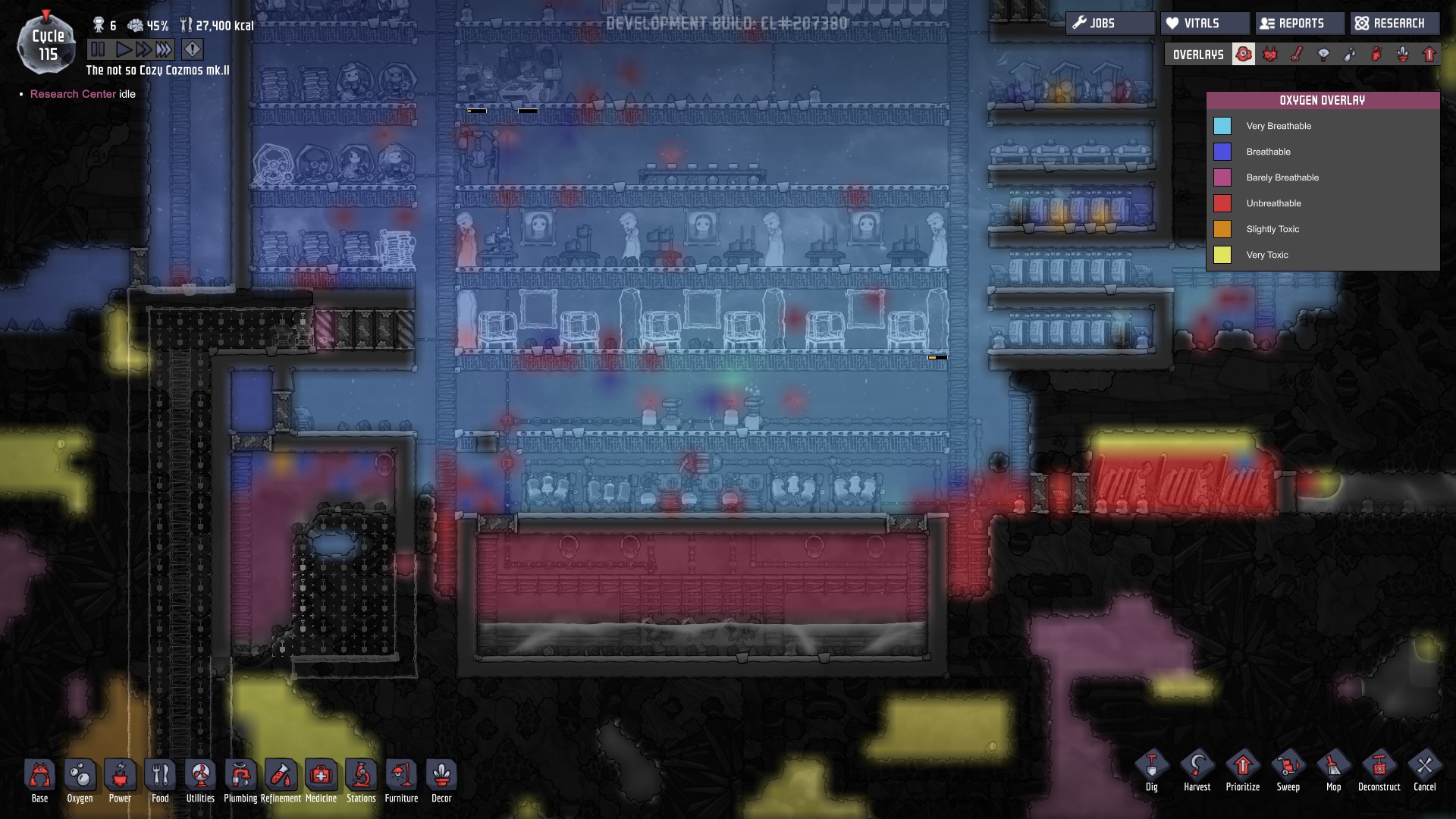 oxygen not included - Is there an optimal room design for