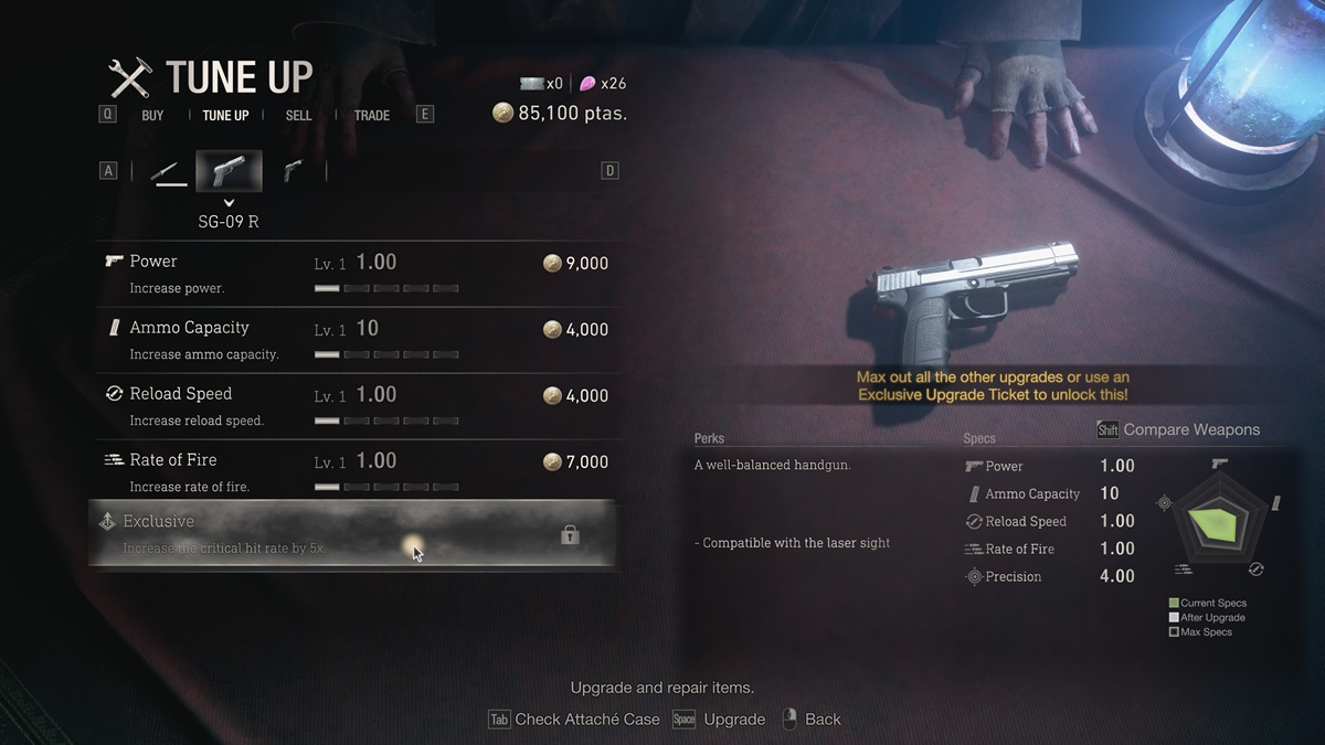 Resident Evil 4 Remake Gets Paid Weapon Upgrade Tickets - Siliconera