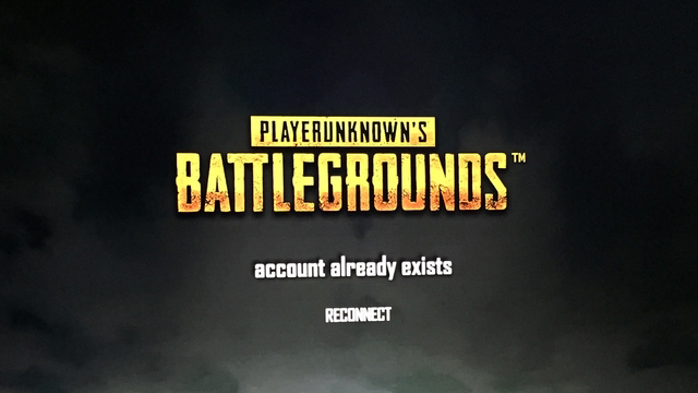 Account already exists. Connection closed. Host closed connection Battlegrounds.